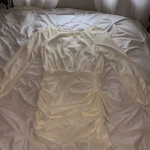 White dress, backless, from lilyful